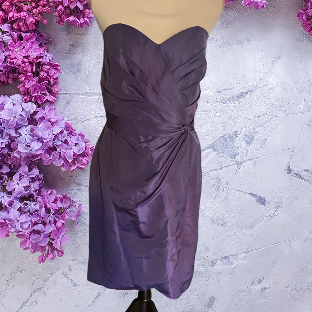 Alfred Angelo NWT strapless deep purple dress- size 16